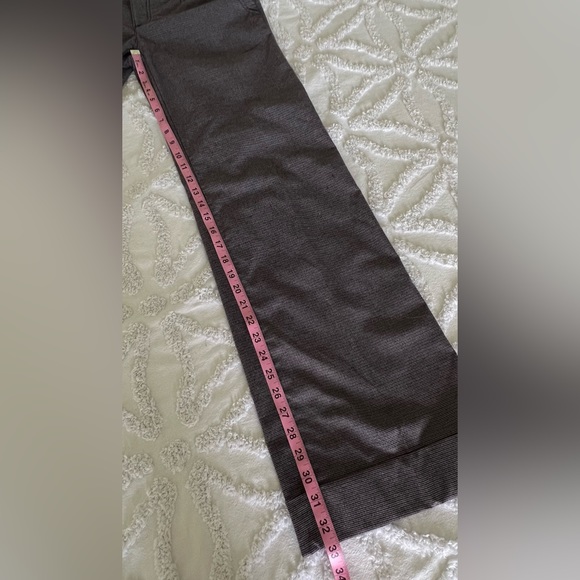 NWT EDC by Esprit Y2K Women's Gray Houndstooth Cuffed Wide Leg Trousers Pants 10 - Picture 13 of 15